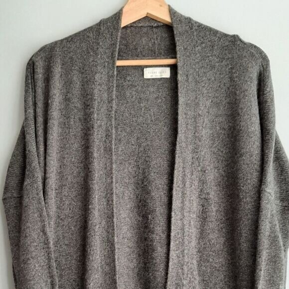 AZURE SKIES / Aritzia Lenox Sweater Cardigan Relaxed Fit Grey Sz XXS - Picture 3 of 15